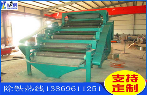 磁選機(jī)，磁輥磁選機(jī)，旱地磁選機(jī)磁輥轉(zhuǎn)到前端位置時快速的解決！